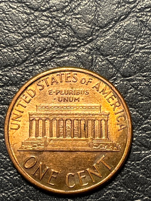 Lincoln-Memorial-Cent-1987--Die-Chip-On-9-&-Die-Crack-On-Reverse